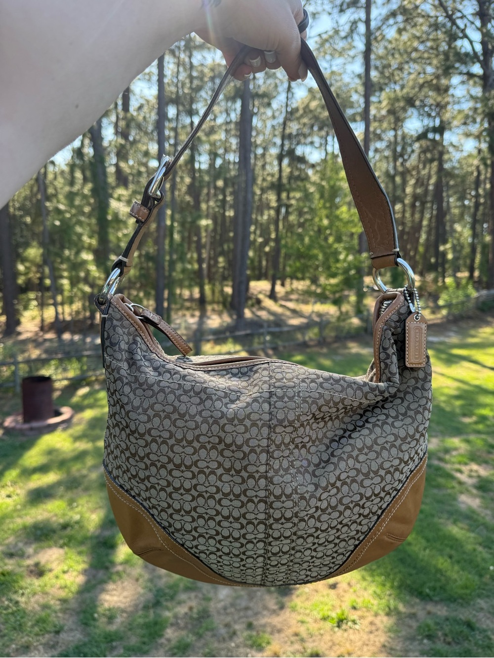 Coach Soho Signature Mini C Jacquard Hobo